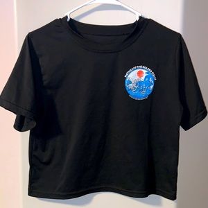 Romwe golden coast crop top